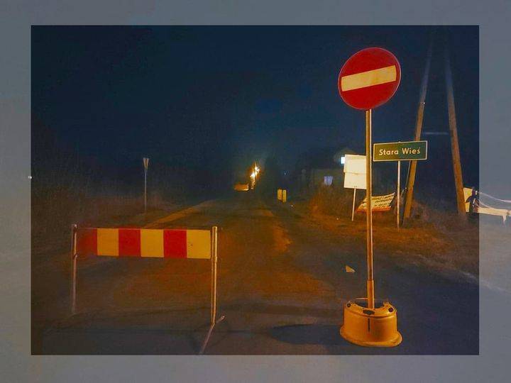 Ważna informacja dla użytkowników drogi gminnej w miejscowości Stara Wieś