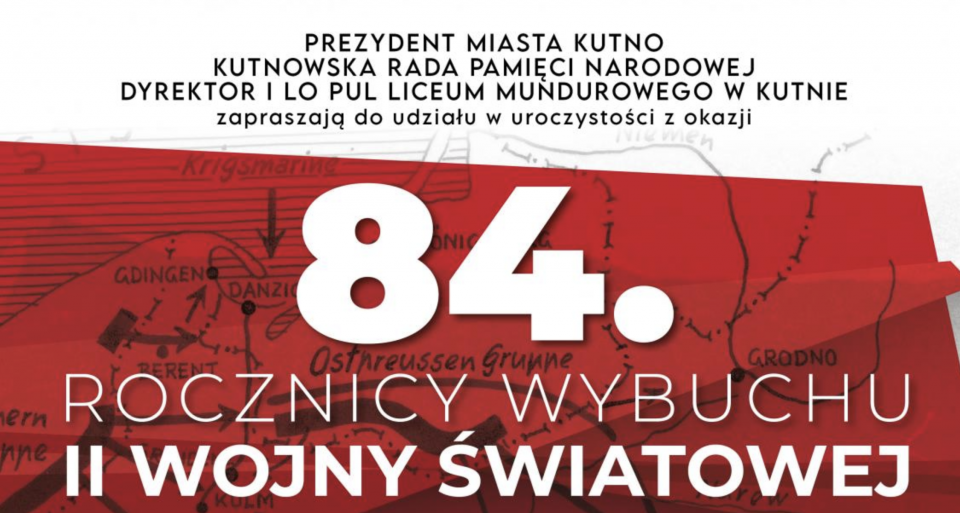 Mieszkańcy Kutna upamiętnią okazji 84. rocznicę wybuchu II wojny światowej